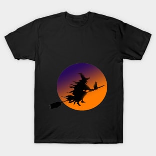 cat and witch T-Shirt